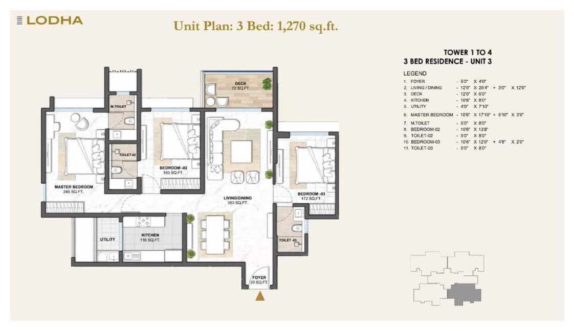 3 BHK for sale in Kharadi, Pune - 2.24 Cr - photo 3