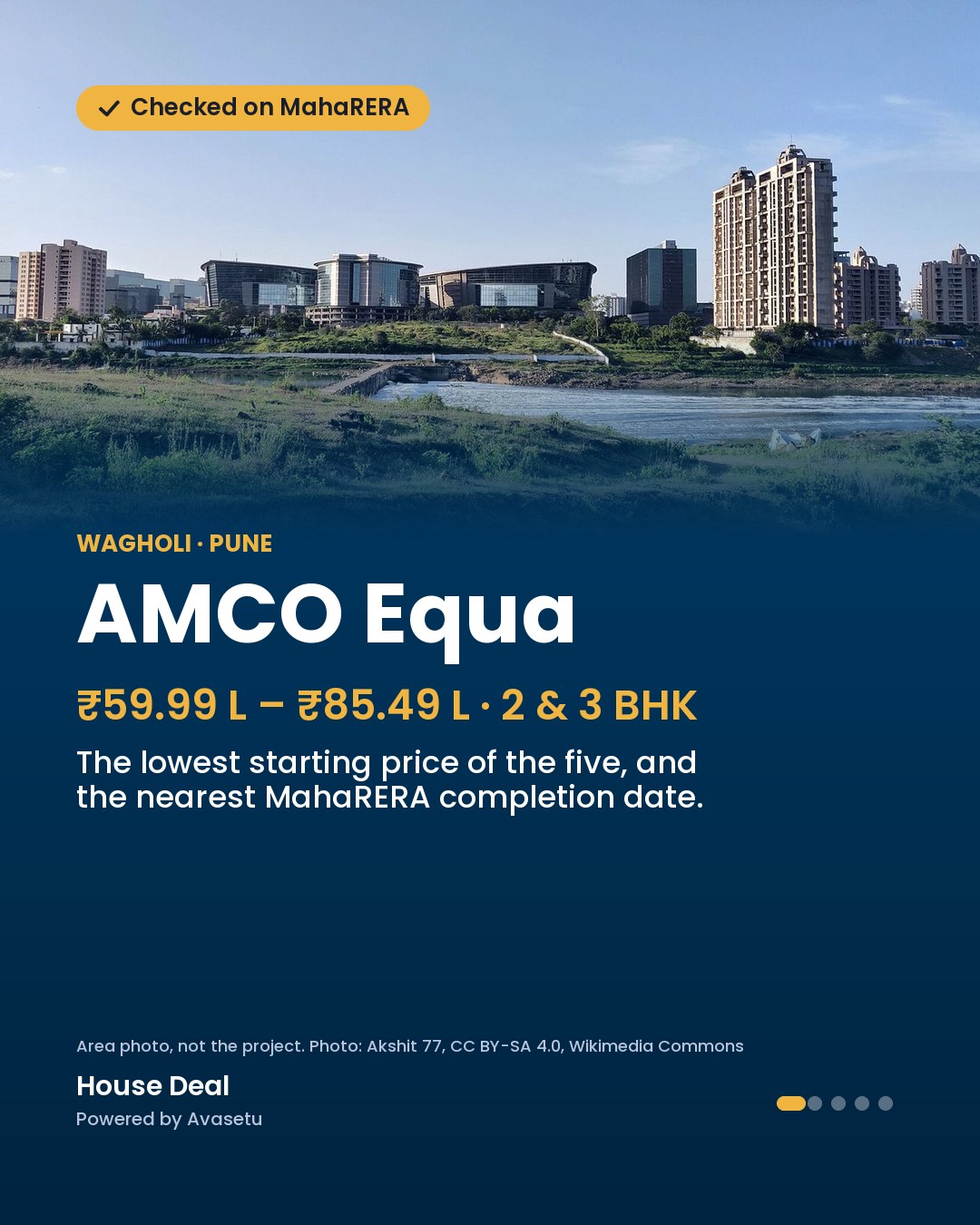 AMCO Equa, Wagholi: ₹59.99 L – ₹85.49 L, 2 & 3 BHK.