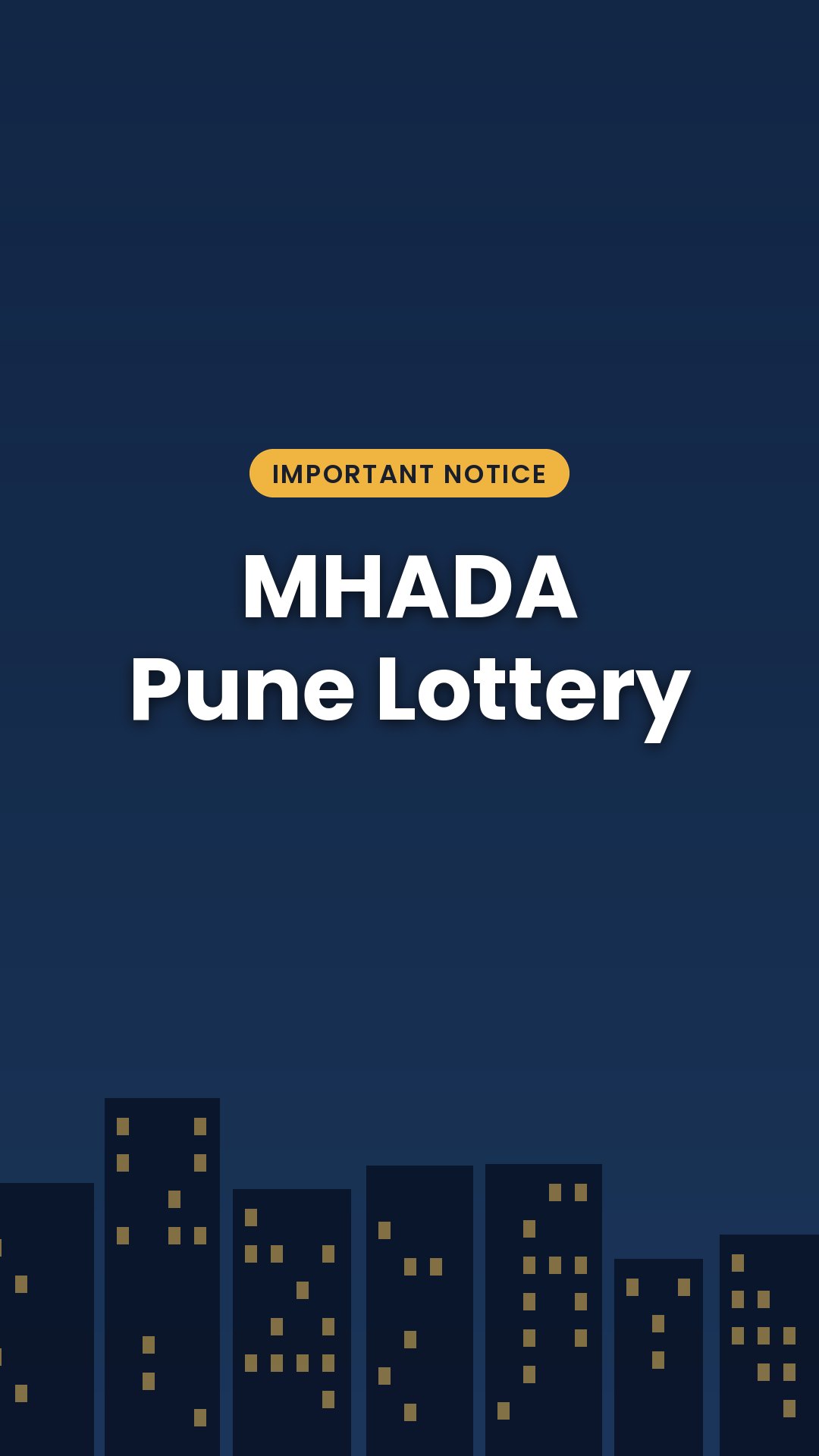 MHADA Pune Lottery 2026 last date | how to apply | म्हाडा पुणे सोडत
