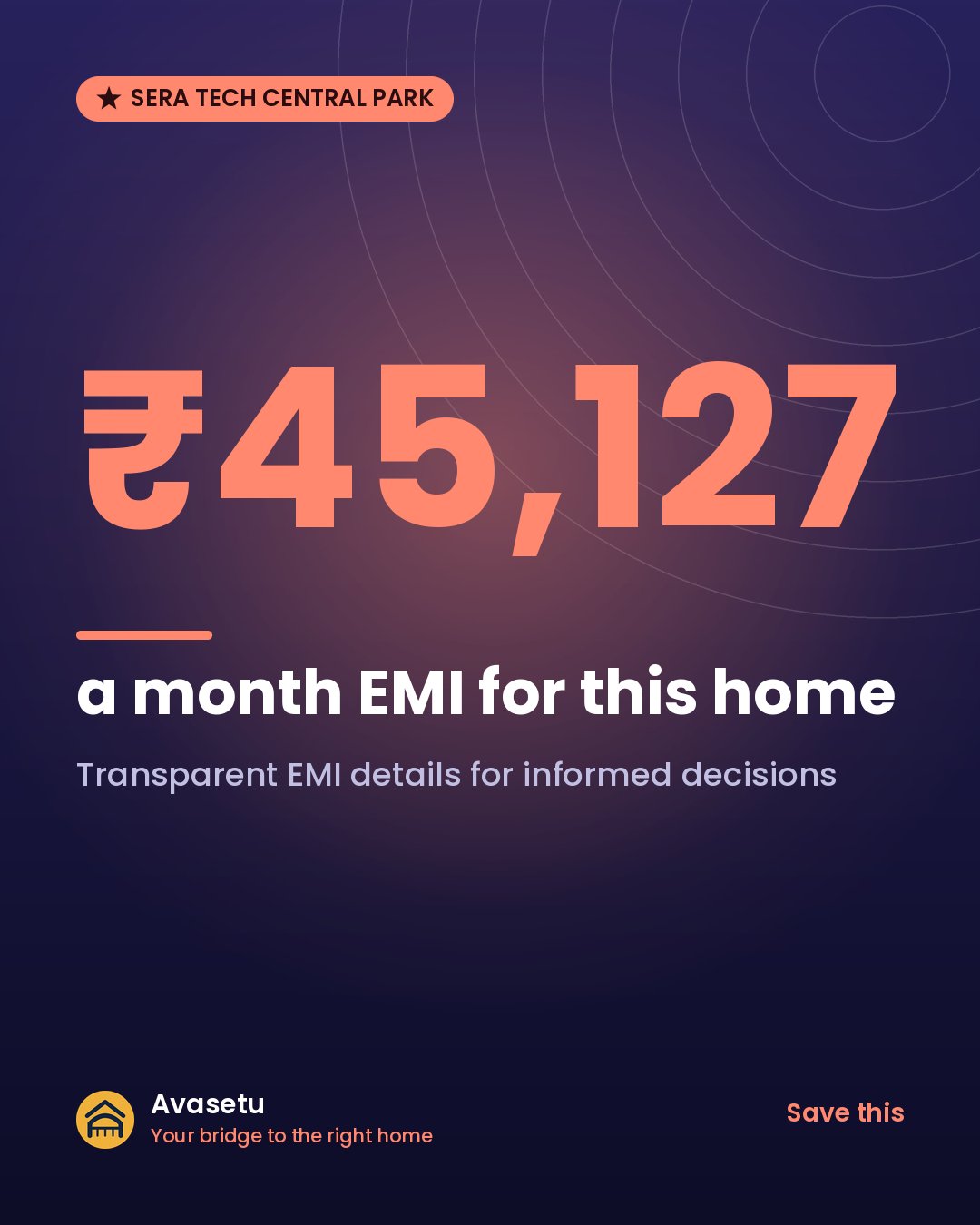 ₹45,127 a month for this home.